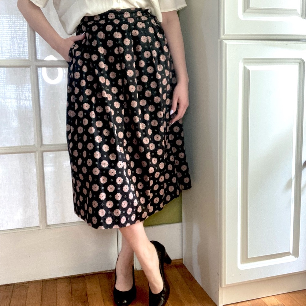 Talbots pleated midi skirt